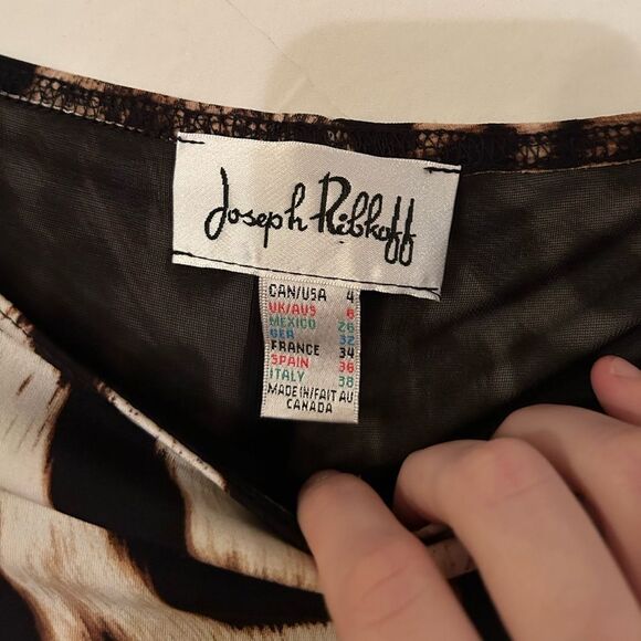 Joseph Ribkoff Women’s Size 4 Cheetah Leopard Fitted Half Sleeve Midi Dress - Picture 7 of 12